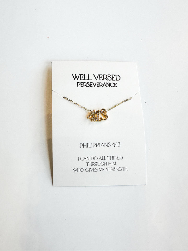 Verse Numbers Necklace