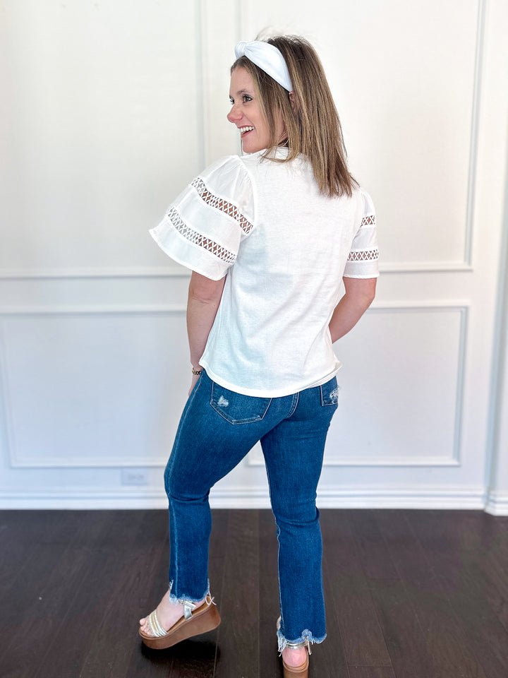 Brandy Braided Sleeve Top
