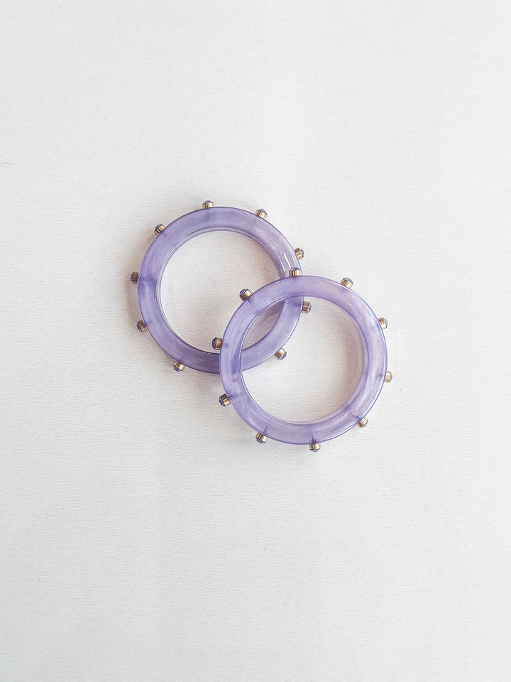 Rhinestone & Resin Bangle