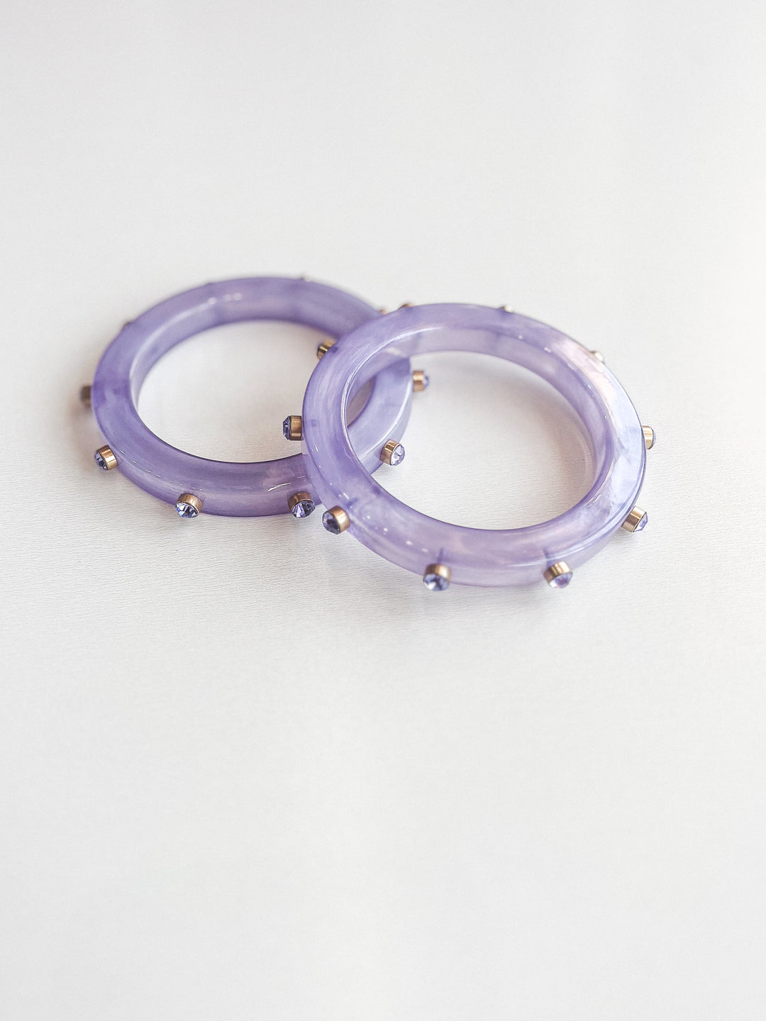 Rhinestone & Resin Bangle