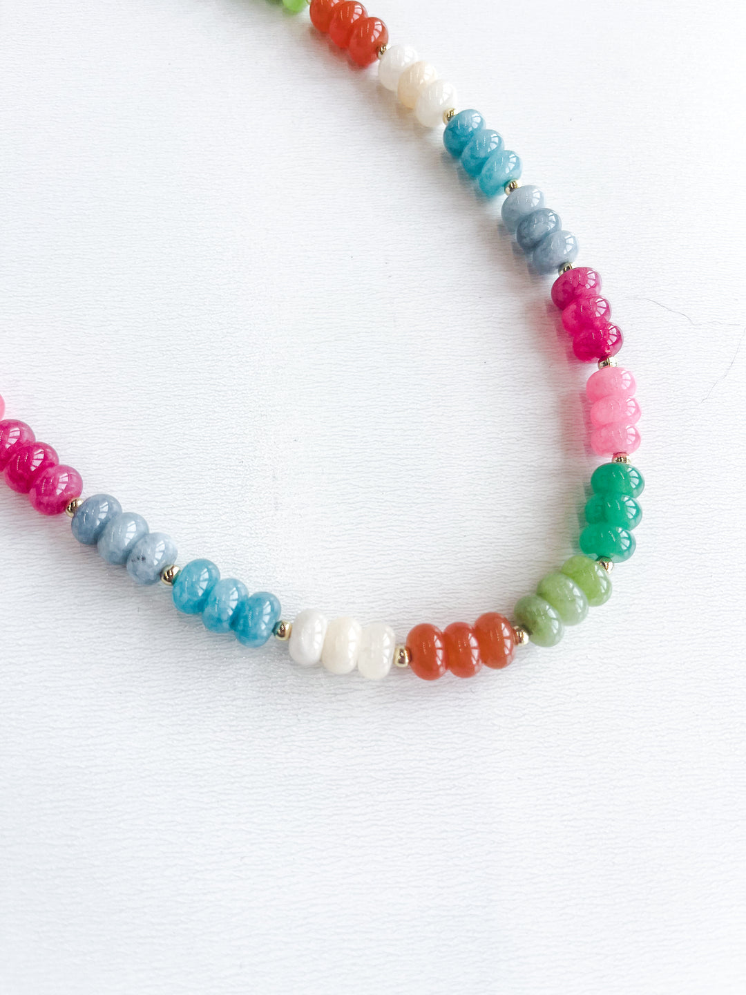 All the Cool Tones Stone Necklace