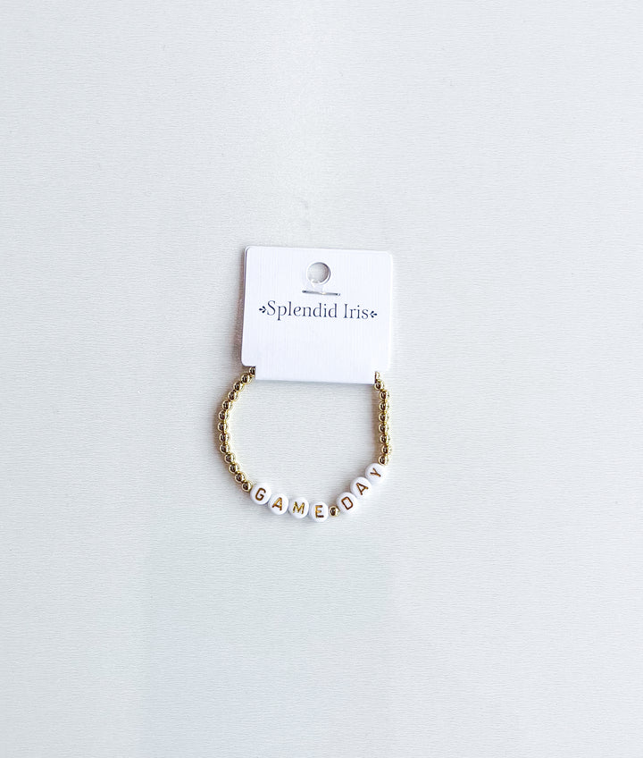 Gameday Stretch Bead Bracelet