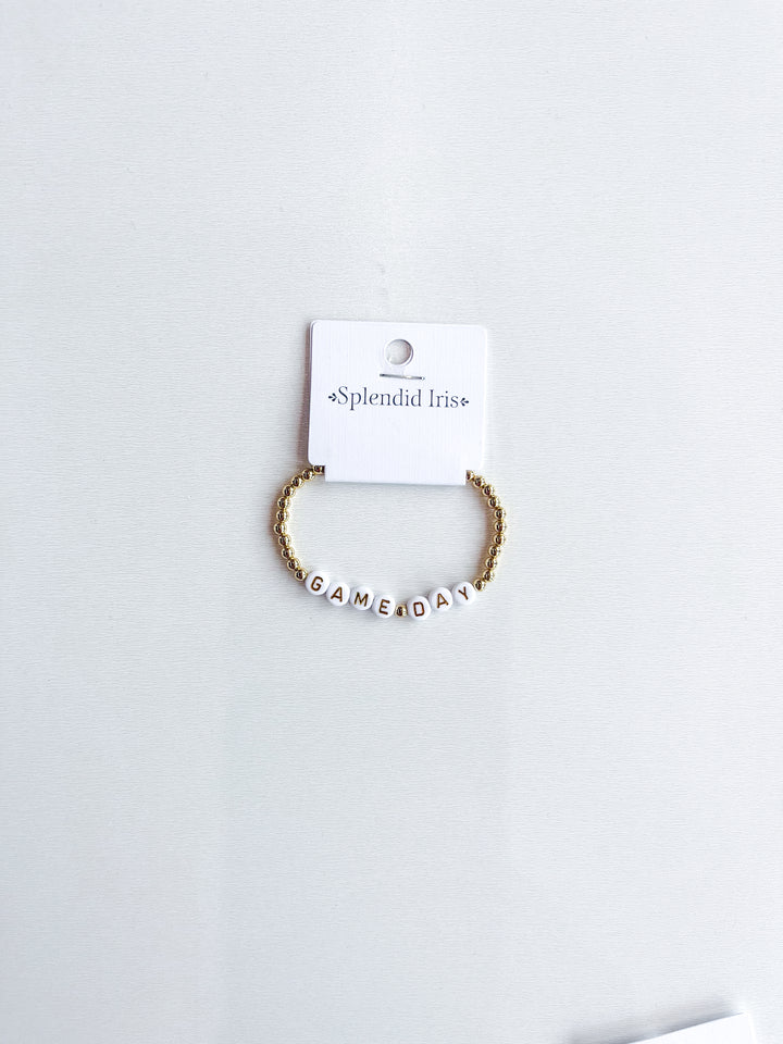 Gameday Stretch Bead Bracelet