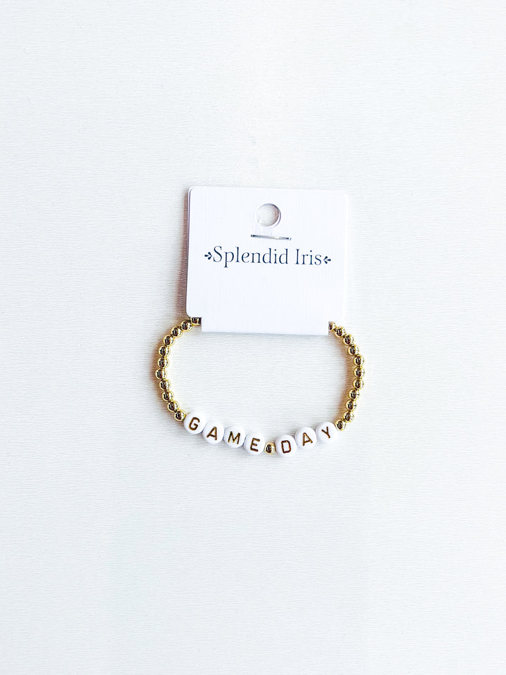 Gameday Stretch Bead Bracelet