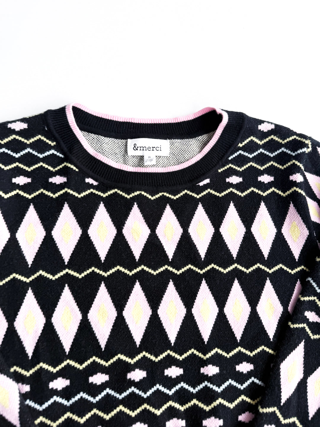 Gone Geo Round Neck Sweater
