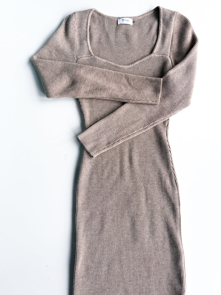 Cozy Contour Knit Dress