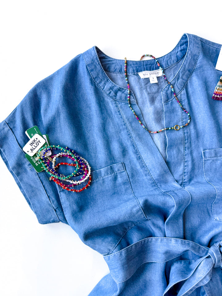 Easy Tie Chambray Dress