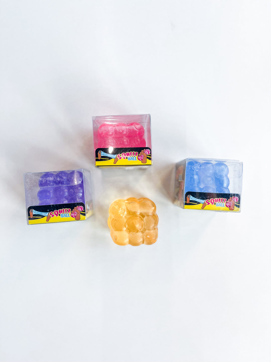 Bubble Cube Squeeze Ball