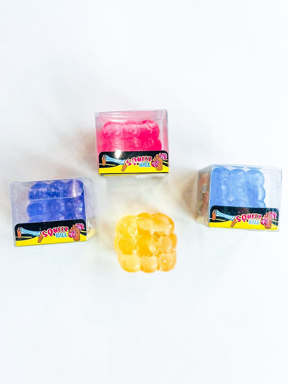 Bubble Cube Squeeze Ball