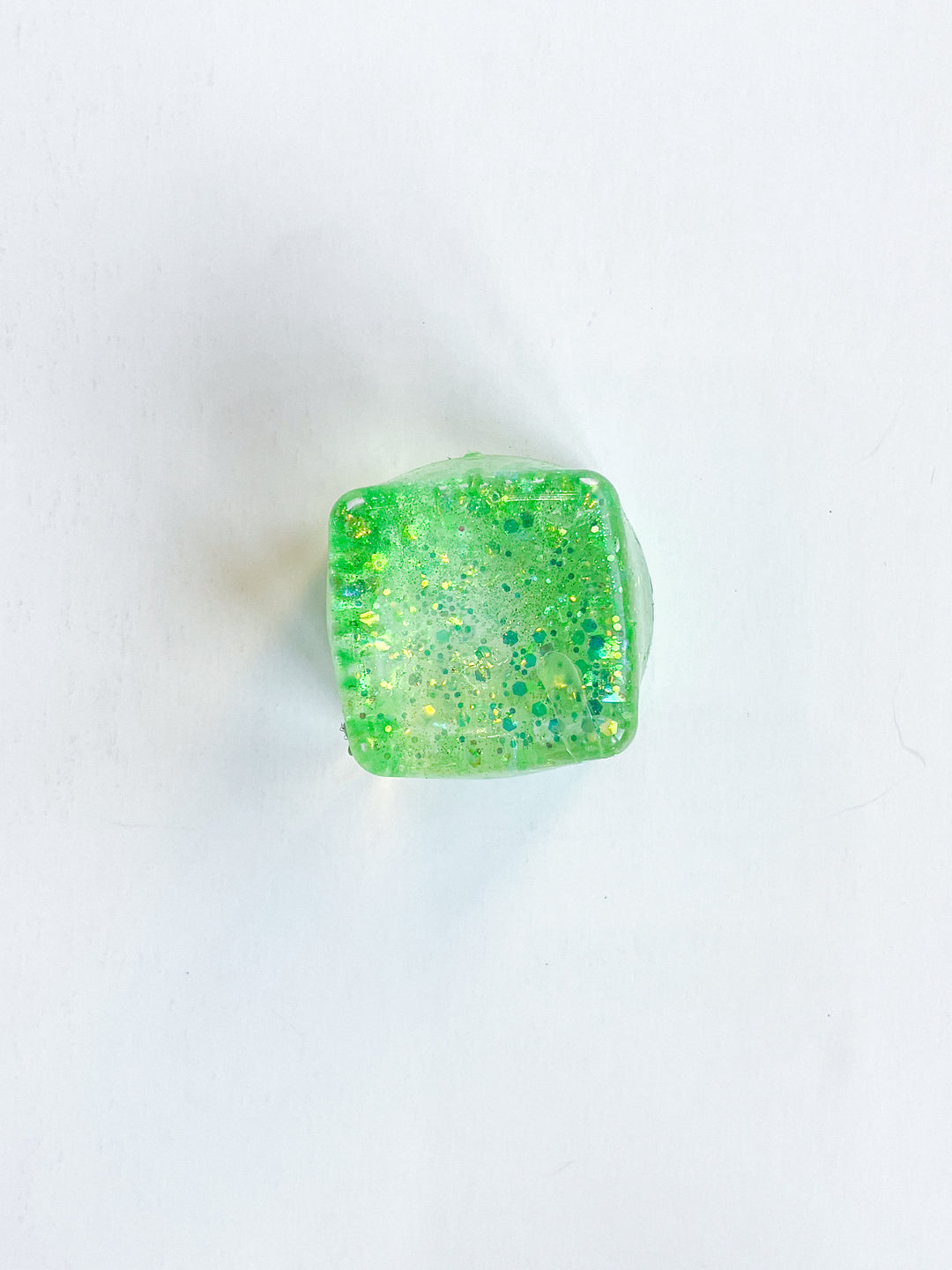 Glitter Cube Squeeze Ball