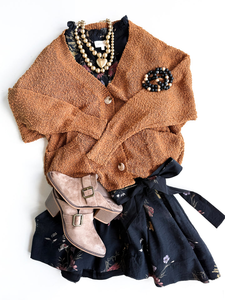 FINAL SALE Run Around Button Front Cardigan