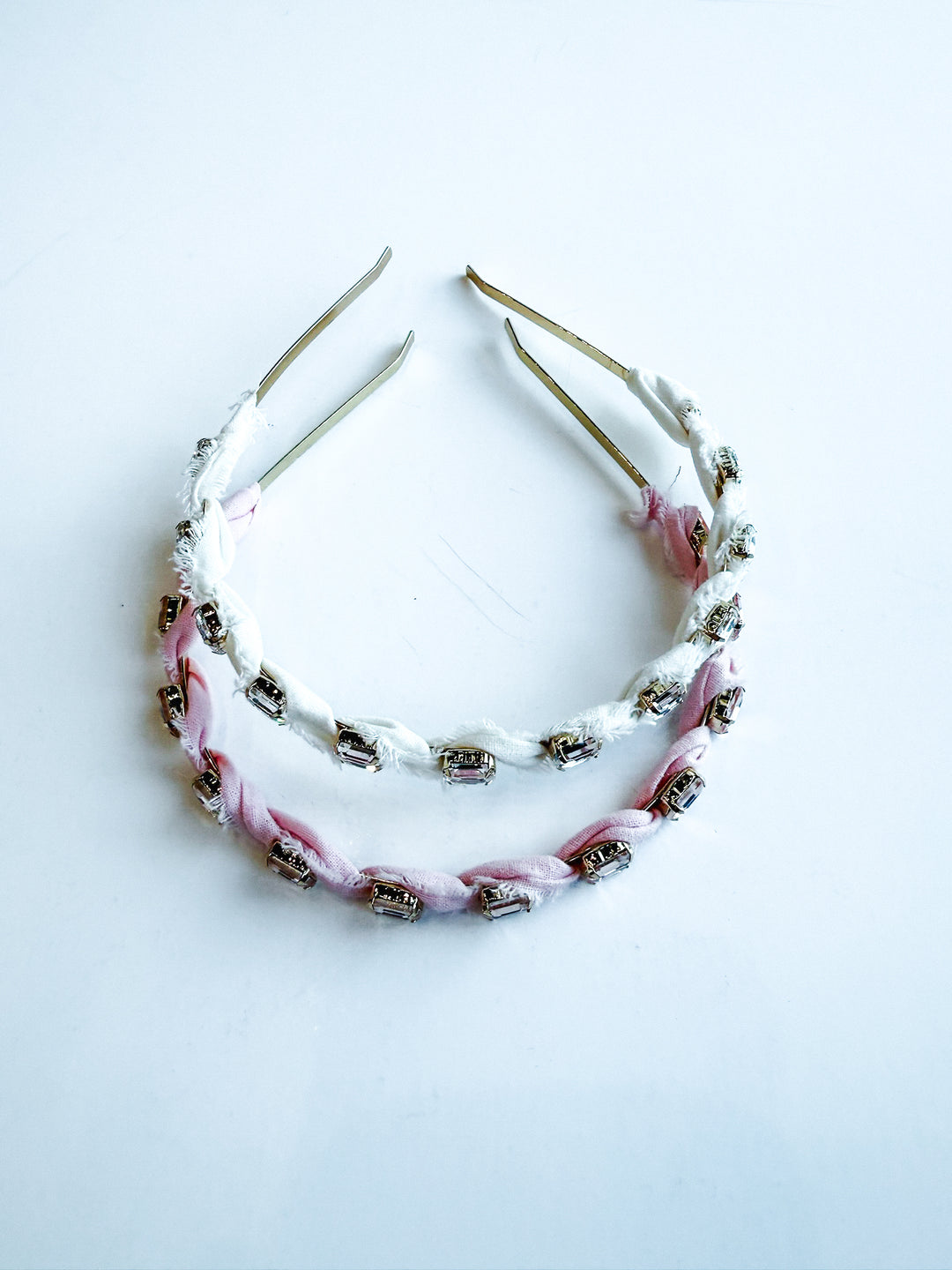 Phoebe Linen Rhinestone Headband