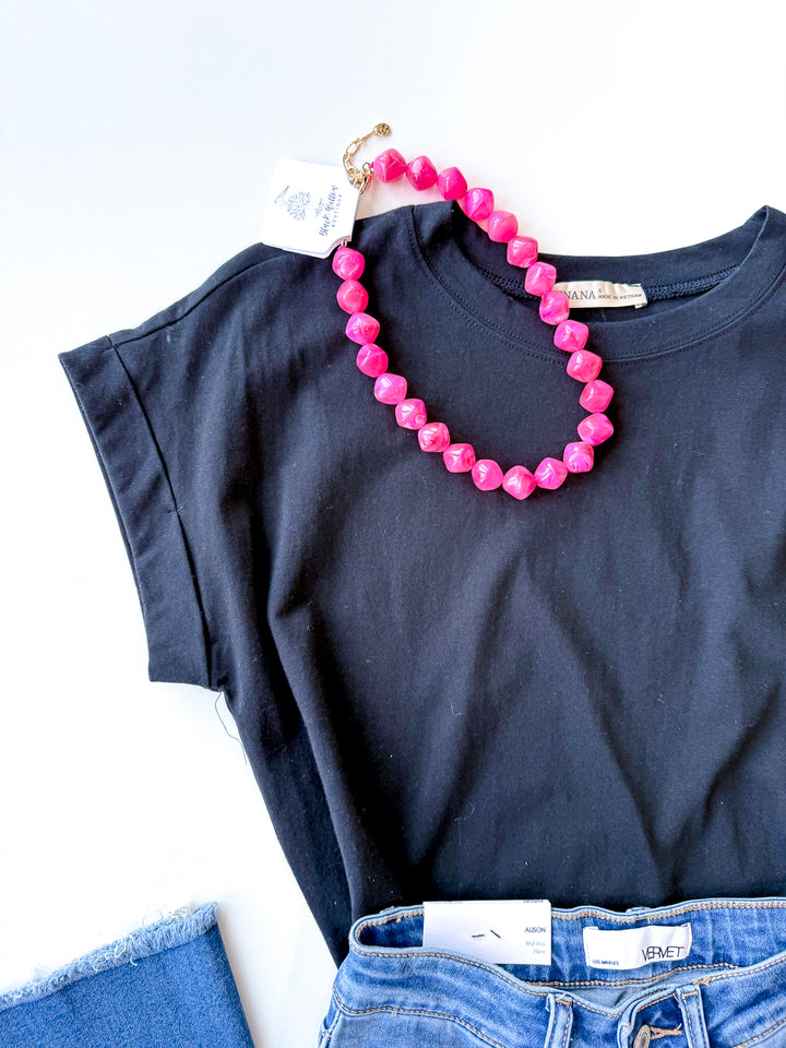 Simple Edit Cap Sleeve Tee