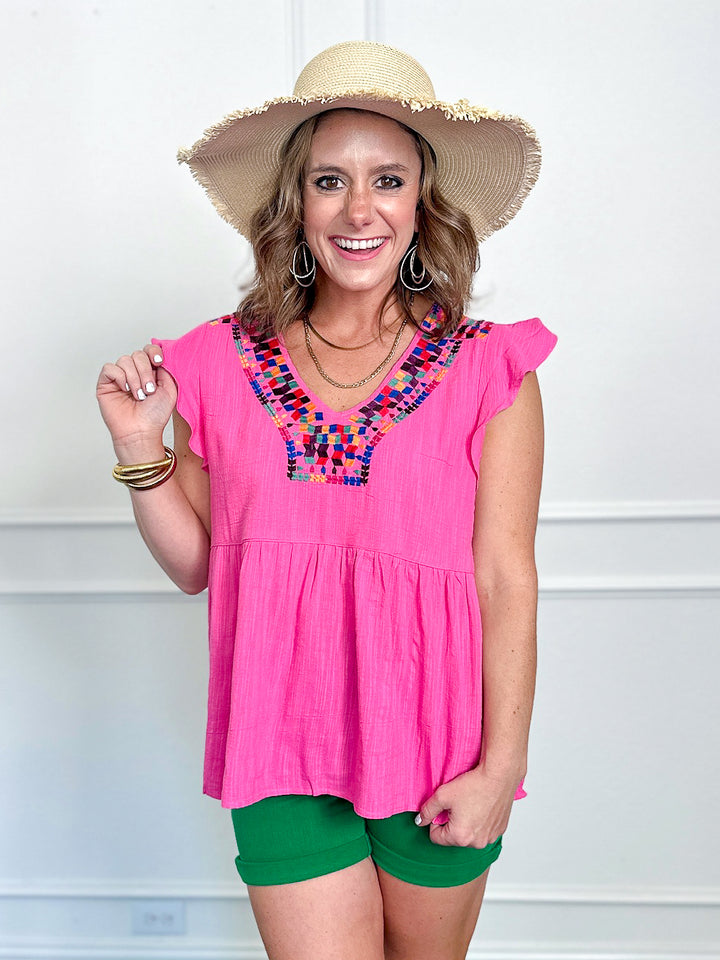 Feliz Embroidered Blouse