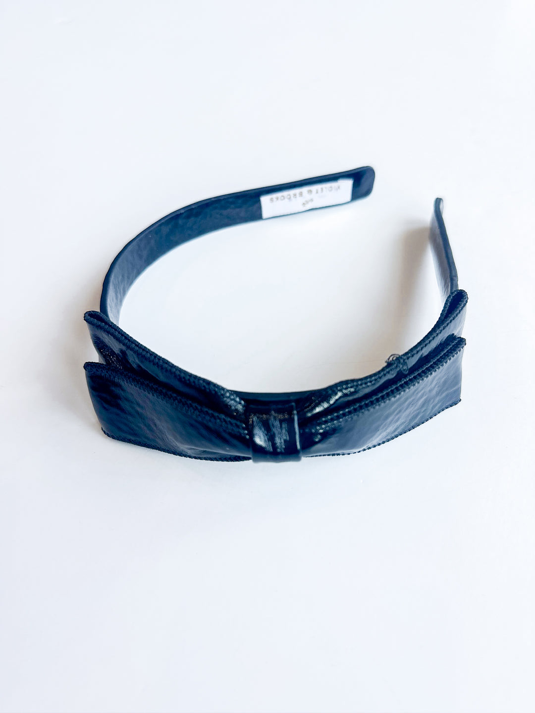 Paige Leather Bow Headband