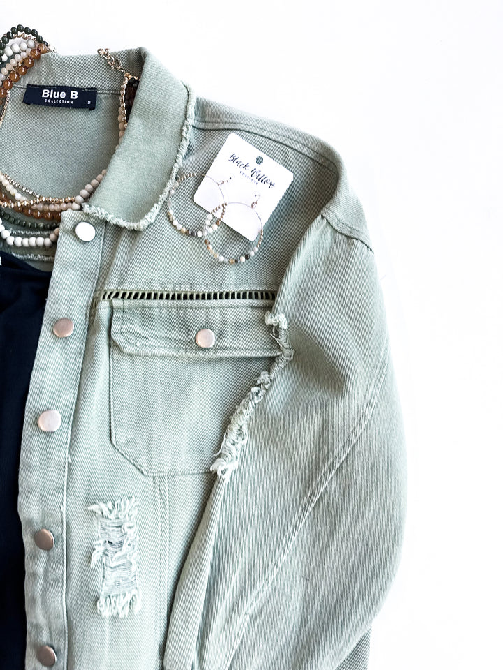 Done with Details Snap Front Jacket