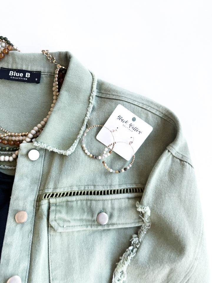 Done with Details Snap Front Jacket
