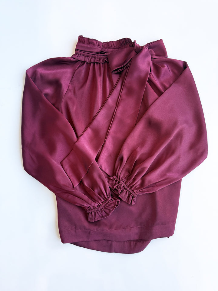 Simply Elegant Neck Tie Blouse