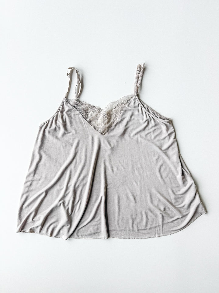 Easy Day Lace Trim Mineral Wash Tank