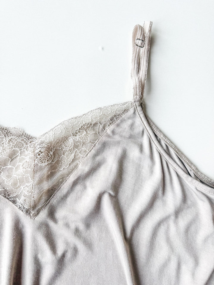 Easy Day Lace Trim Mineral Wash Tank