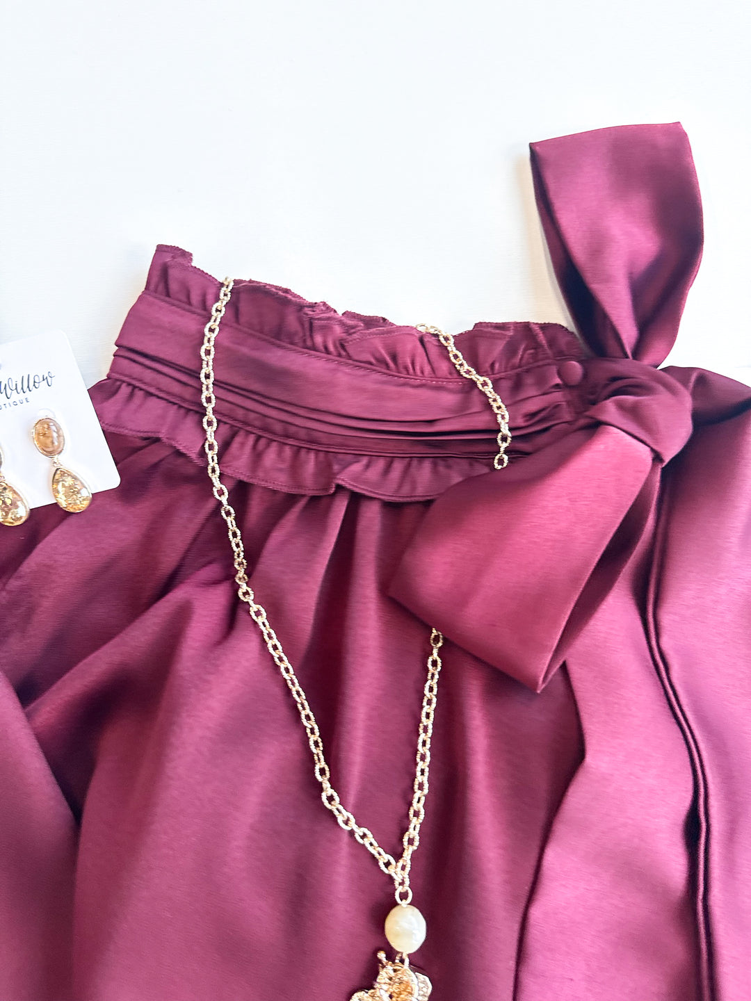 Simply Elegant Neck Tie Blouse