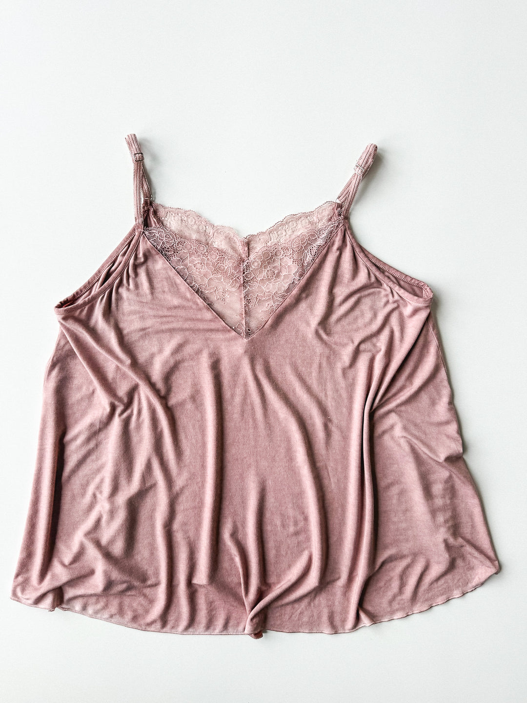 Easy Day Lace Trim Mineral Wash Tank