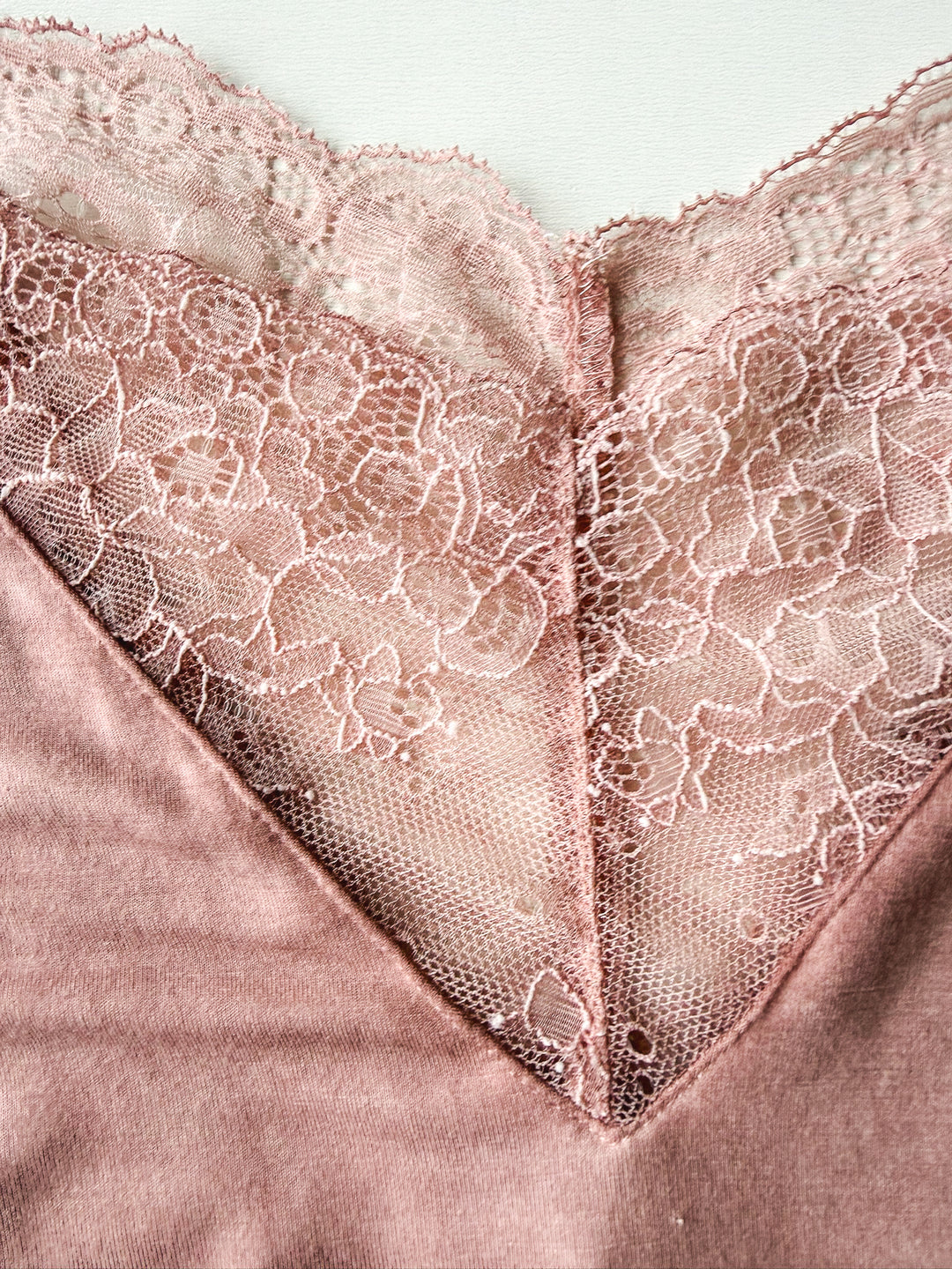 Easy Day Lace Trim Mineral Wash Tank