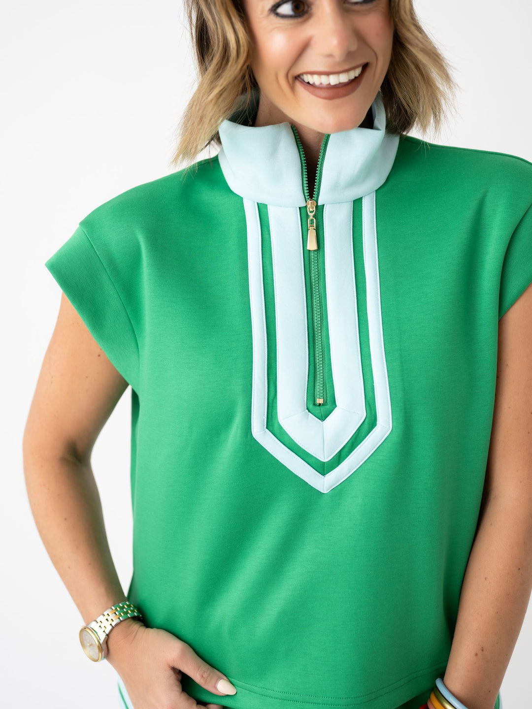 Retro Rider Crop Zip
