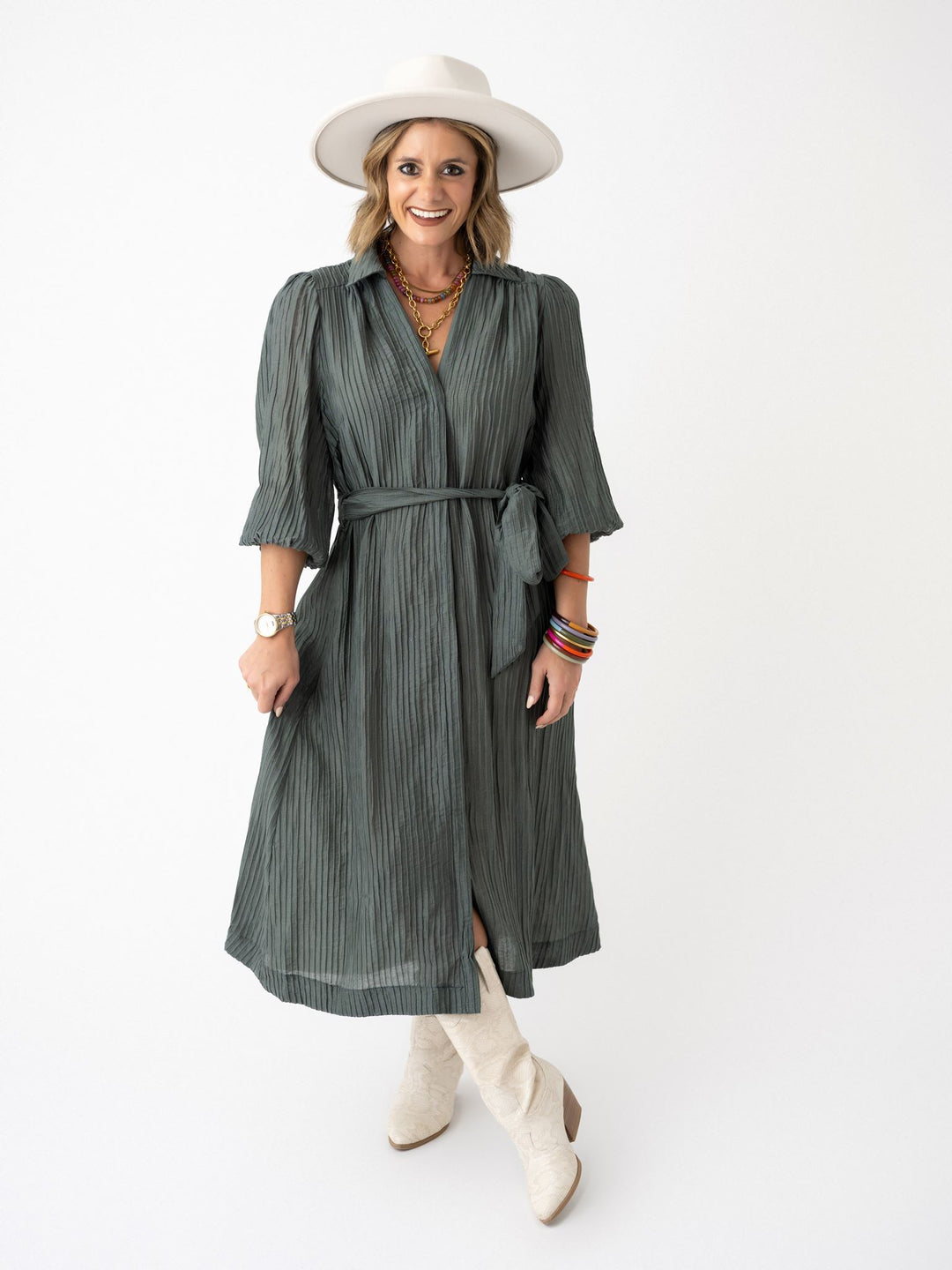 Prism Belle Textured Midi
