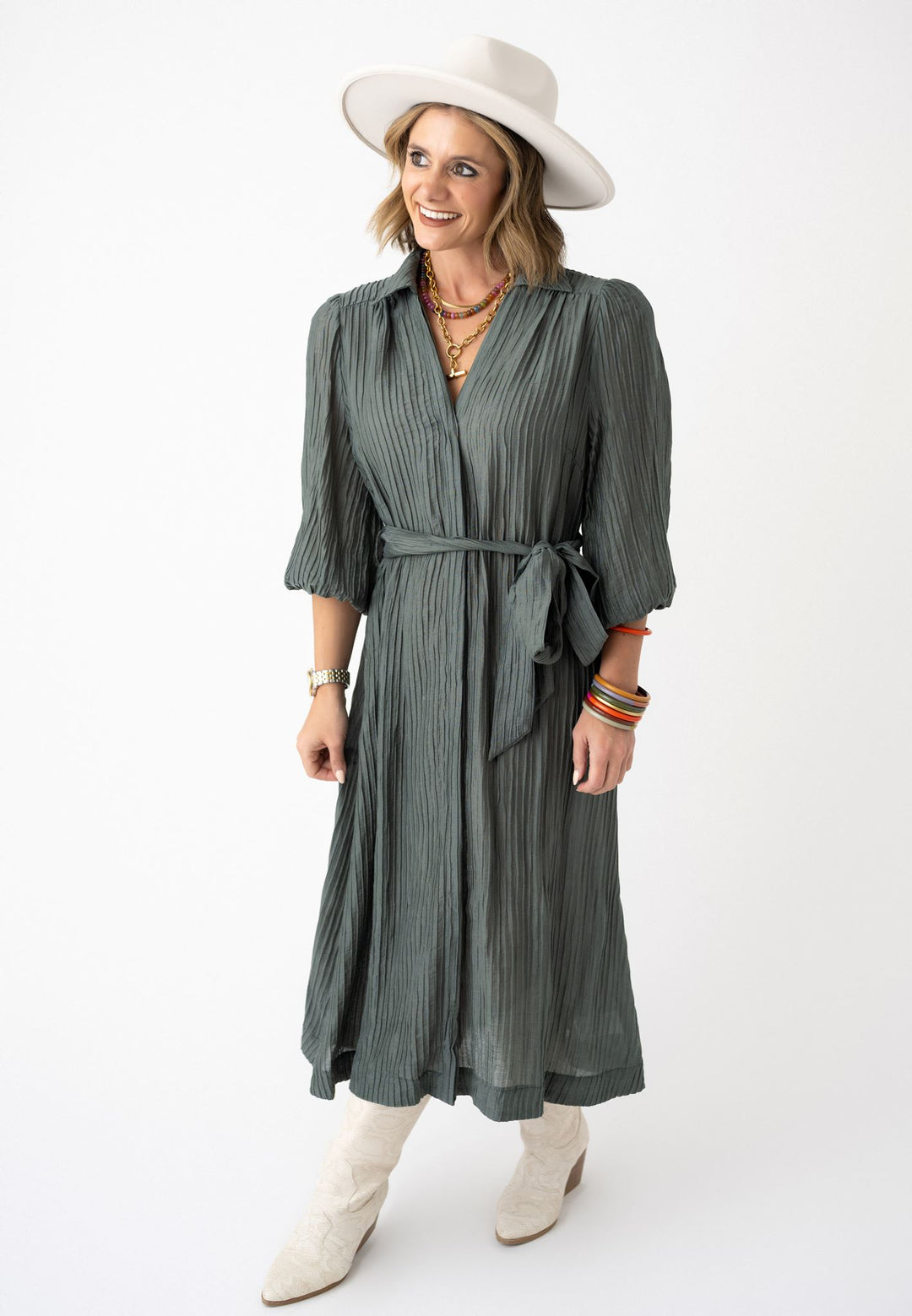 Prism Belle Textured Midi