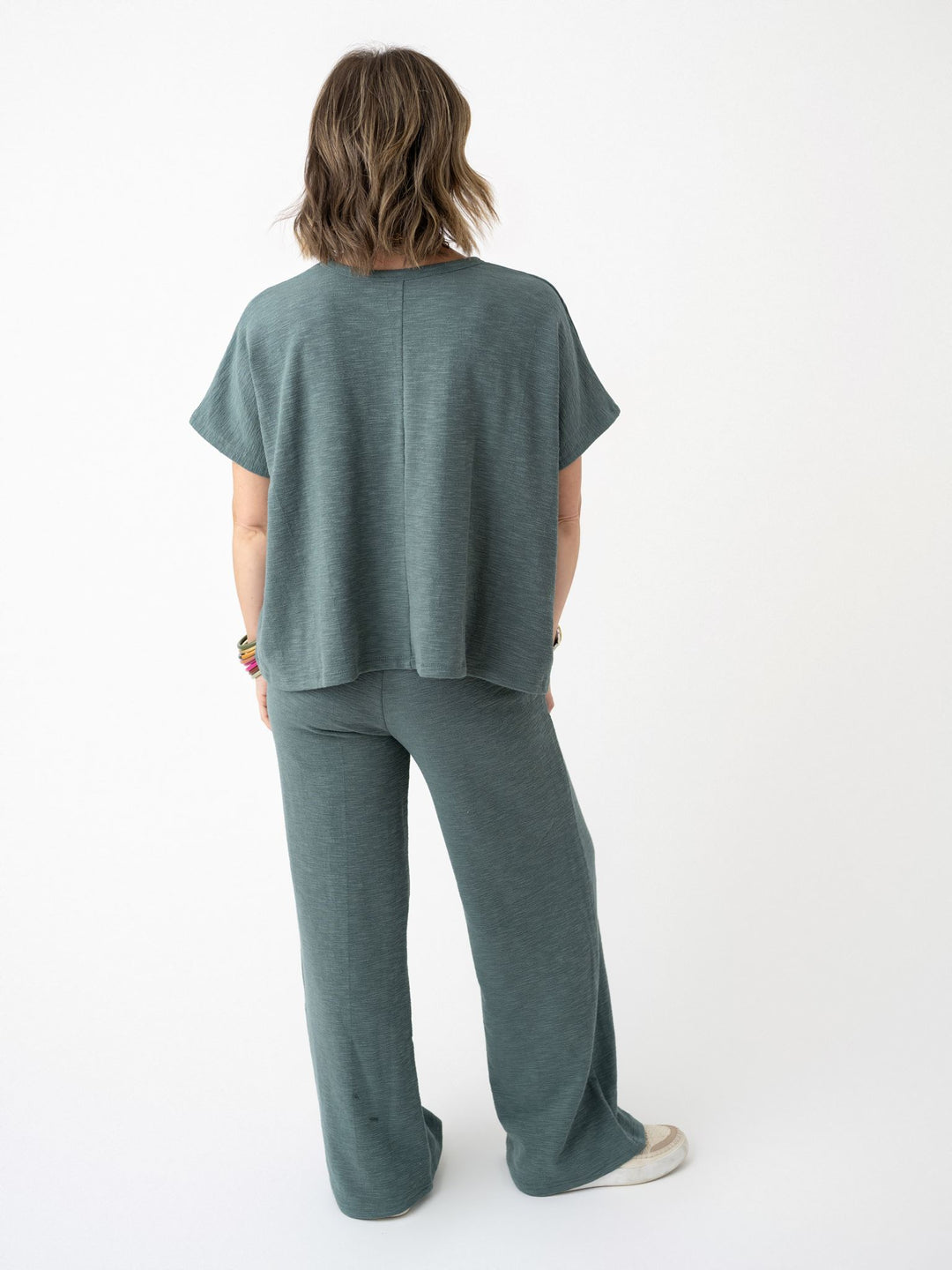Modern Minimal Cotton Slub Pant Set