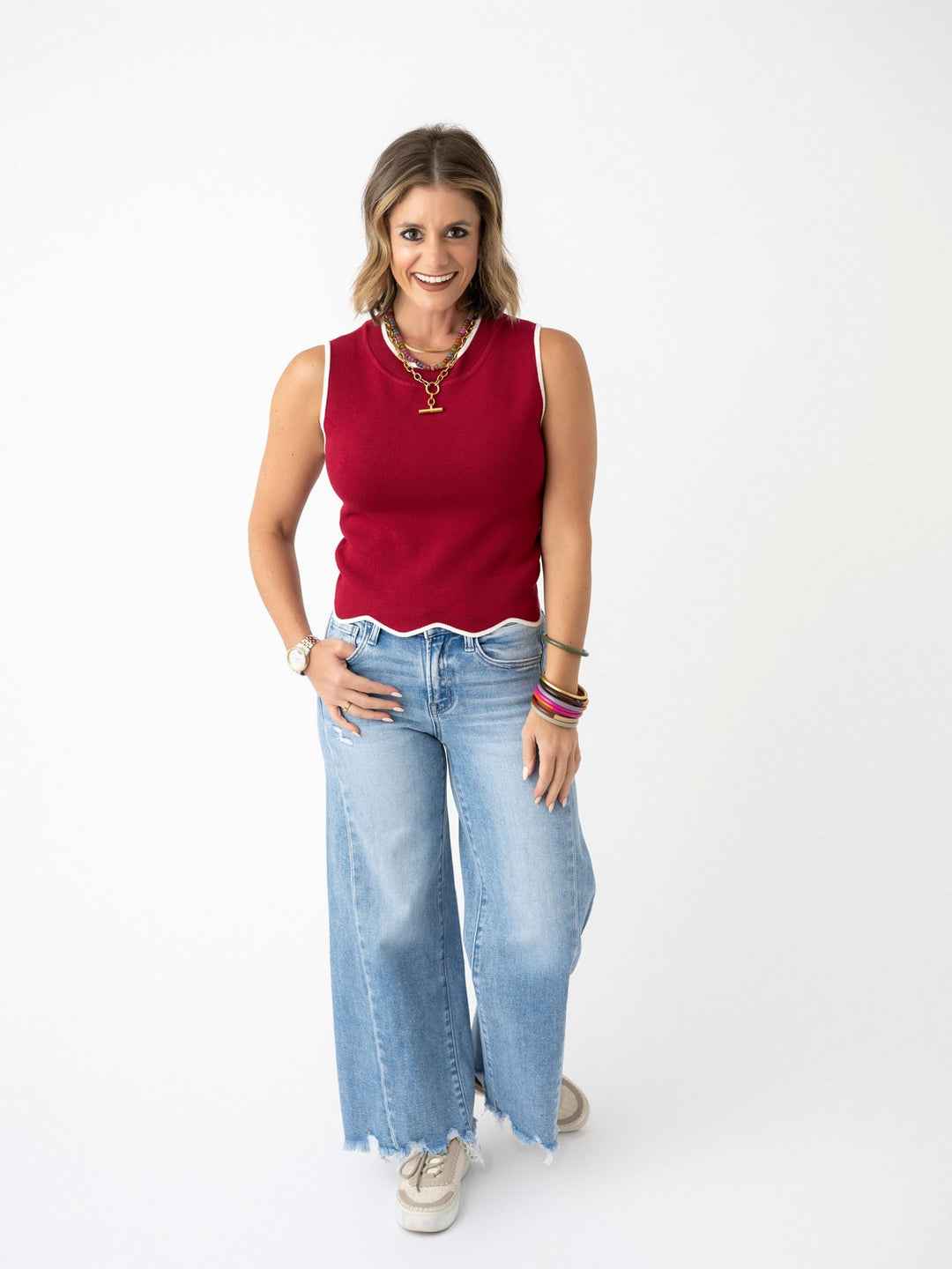 Sloane Scallop Tank