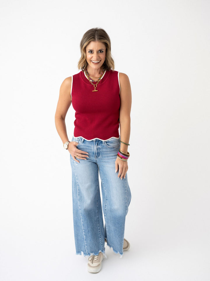 Sloane Scallop Tank