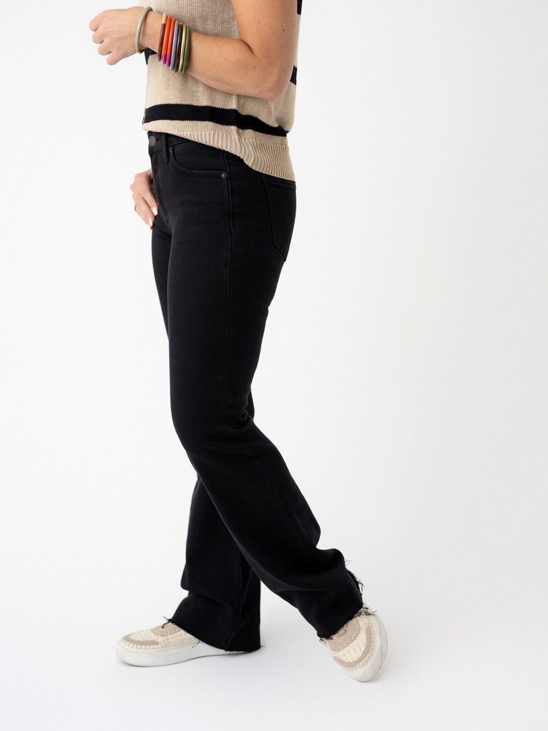 J21 Eleven Black High Rise Wide Jeans