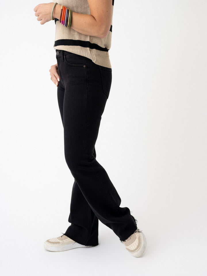 J21 Eleven Black High Rise Wide Jeans