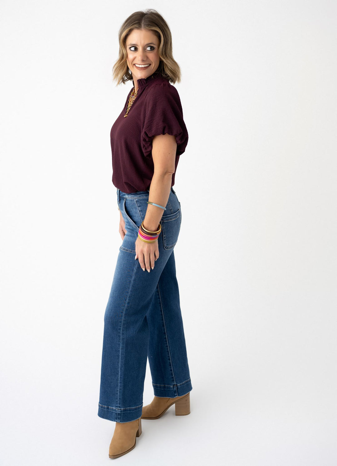 J21 Eleven High Rise Ankle Wide with Front Patch Pocket