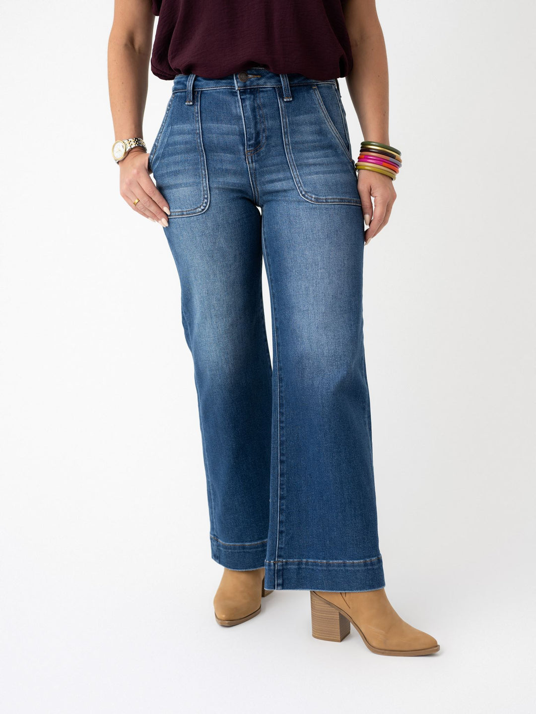 J21 Eleven High Rise Ankle Wide with Front Patch Pocket