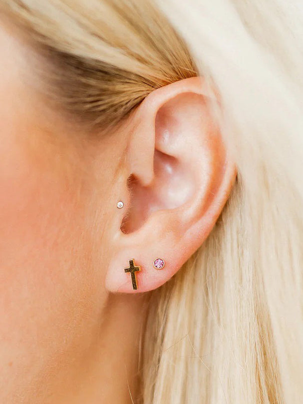 Catherine Screw-back Cross Stud