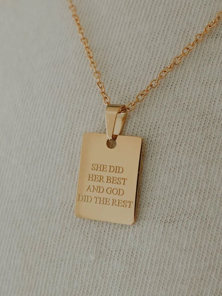 Jenessa Wait "She Did Her Best" Necklace
