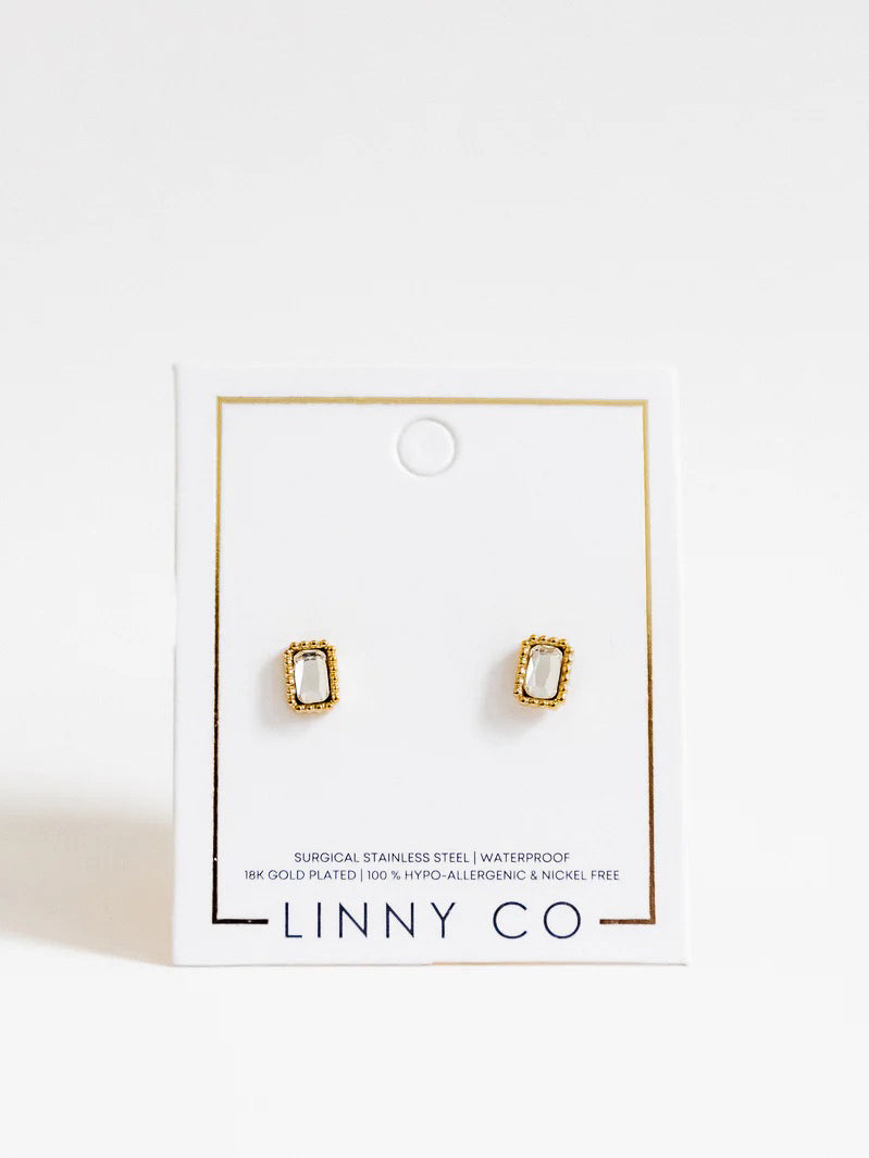 Madison Rectangle Screwback Earring