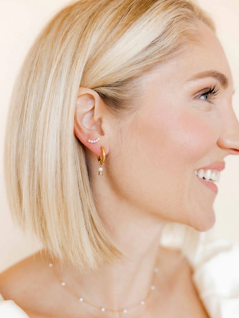 Jo Huggie Charm Earring