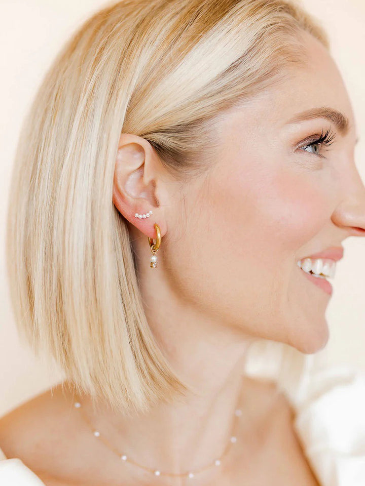 Jo Huggie Charm Earring