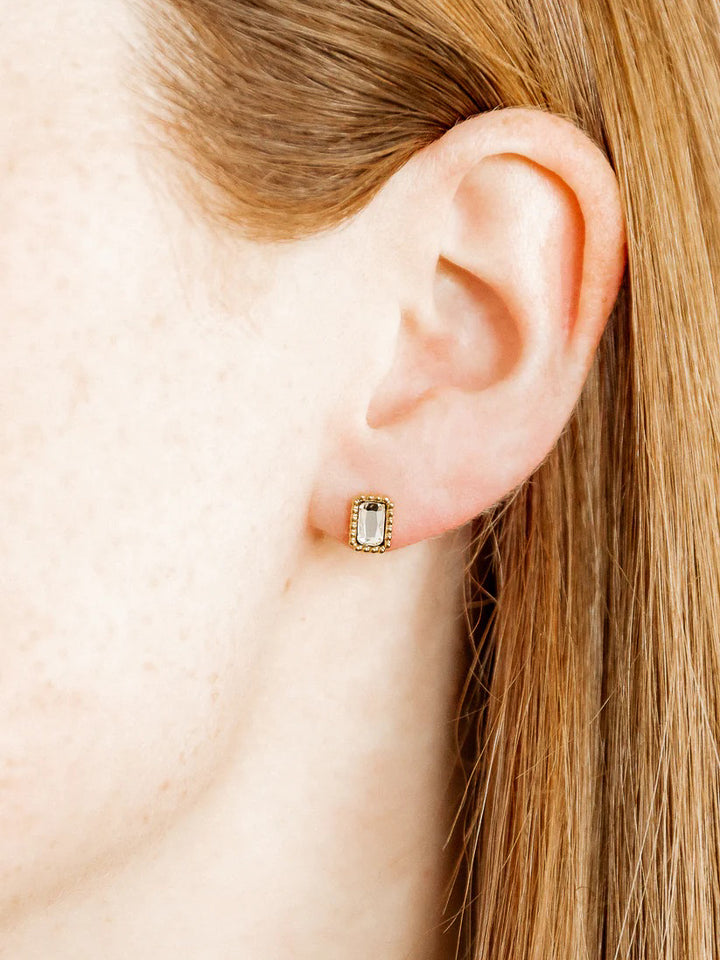 Madison Rectangle Screwback Earring