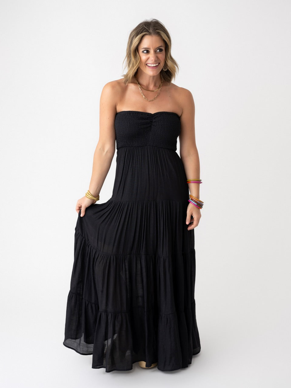 Sassy Strapless Maxi