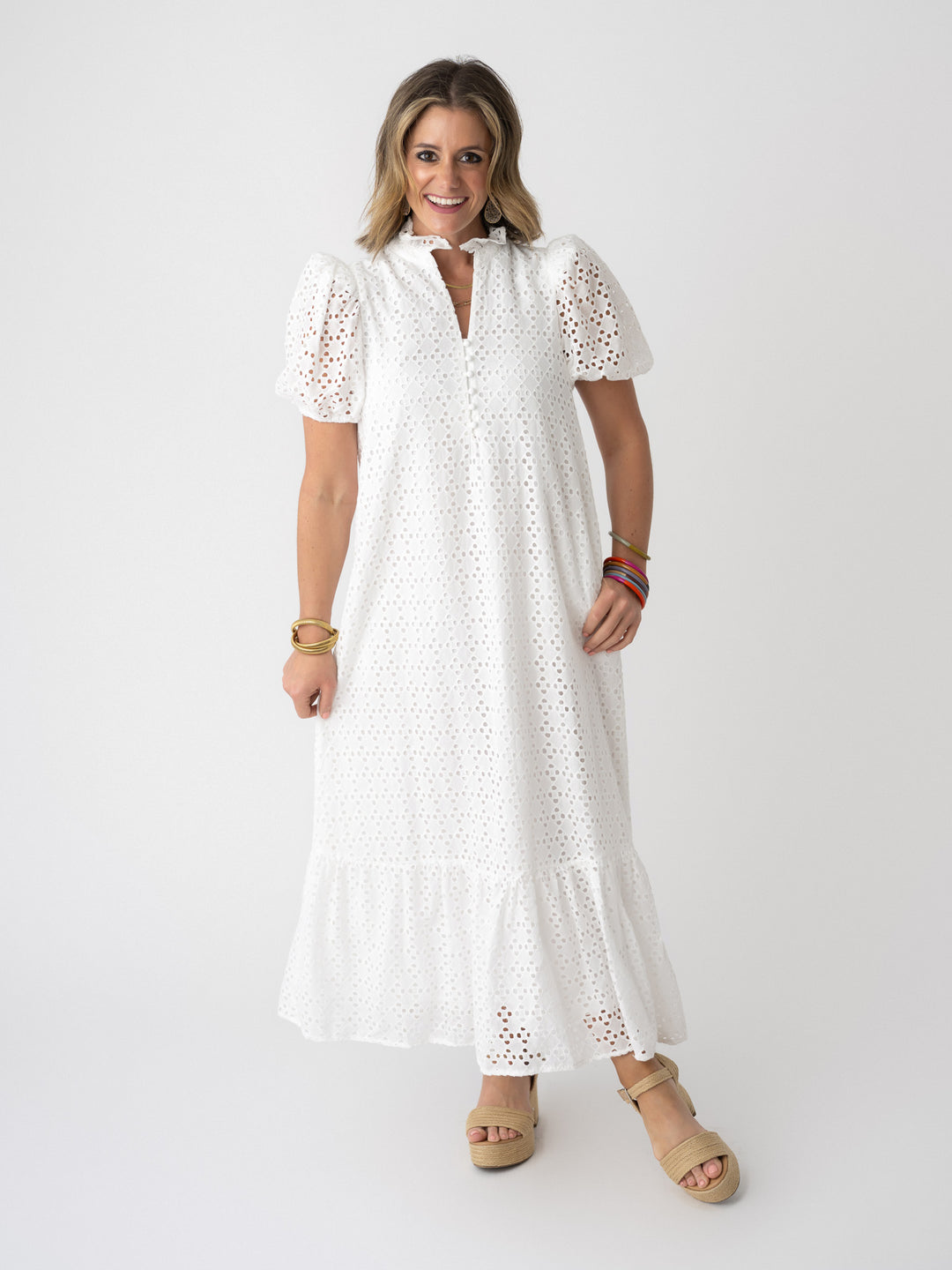 Lace & Light Eyelet Dress