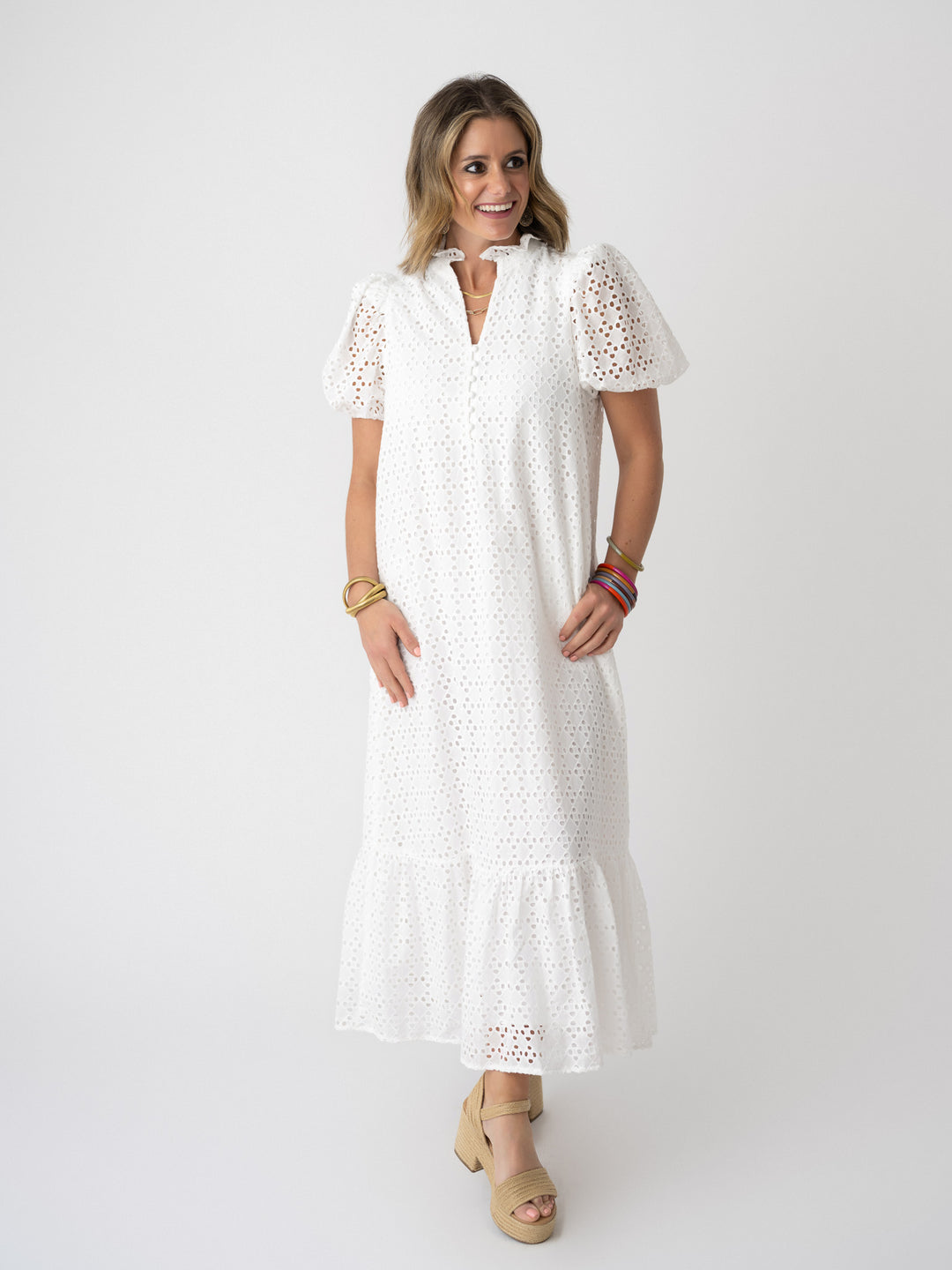 Lace & Light Eyelet Dress
