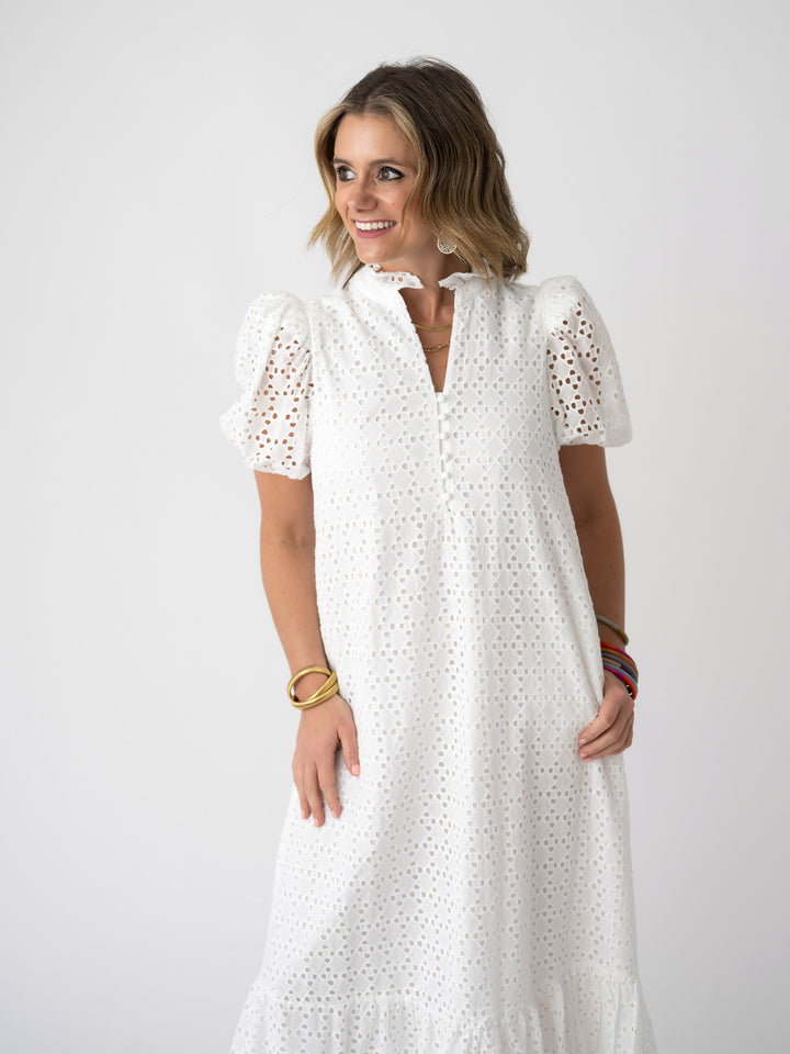 Lace & Light Eyelet Dress