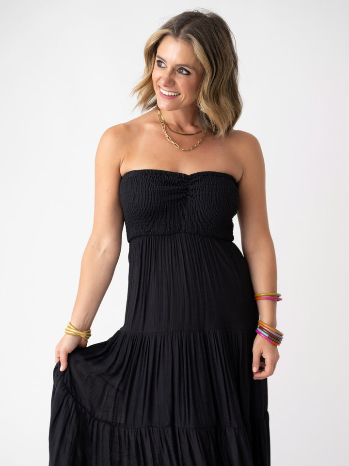 Sassy Strapless Maxi