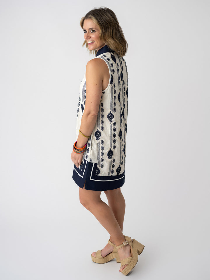 Sapphire Lace Sleeveless