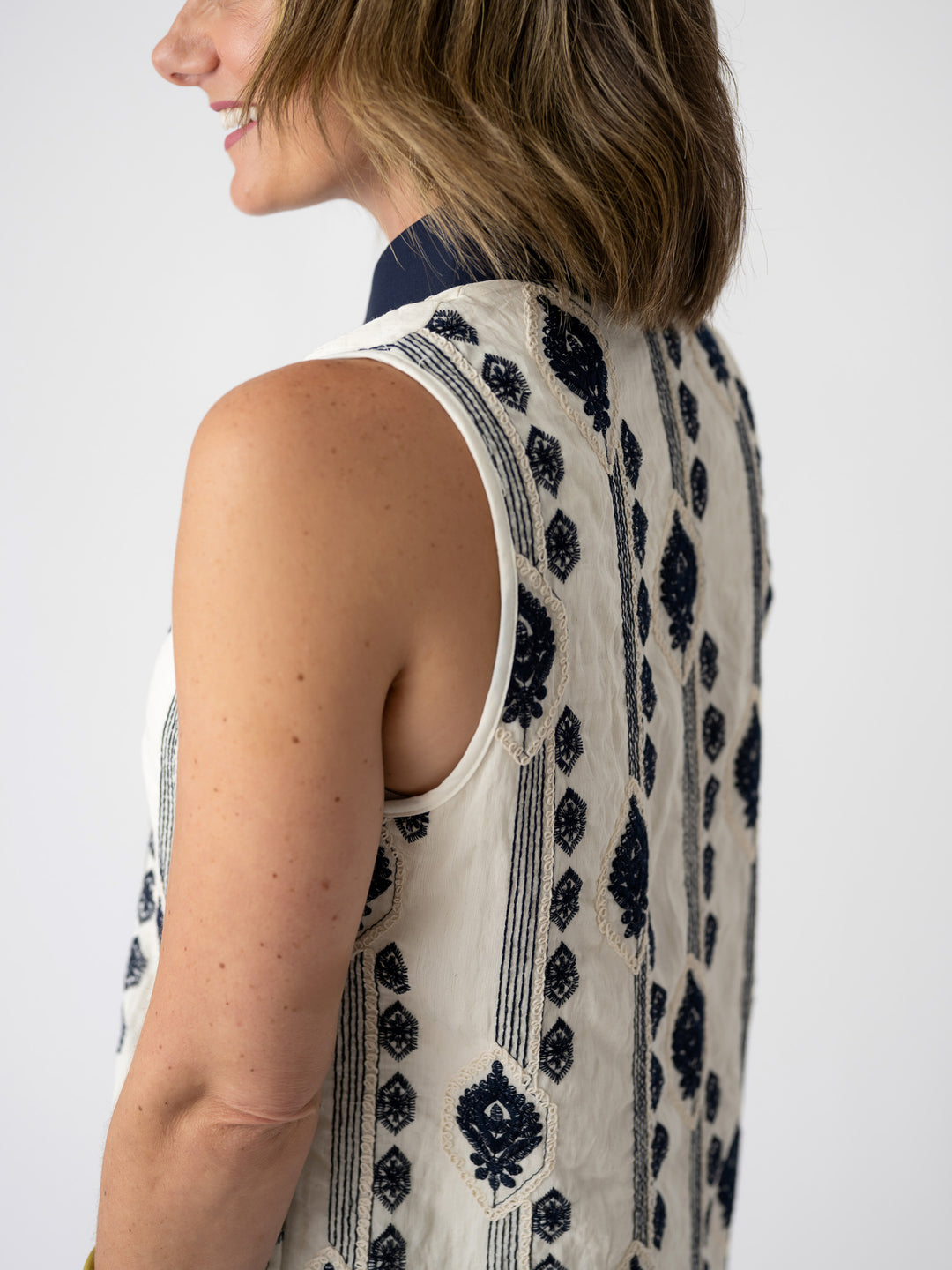 Sapphire Lace Sleeveless